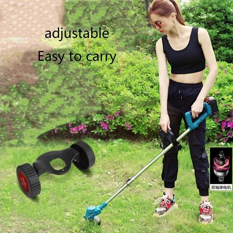Meigar Grass Trimmer Rolling Wheel Effective Comfortable Garden Lawn