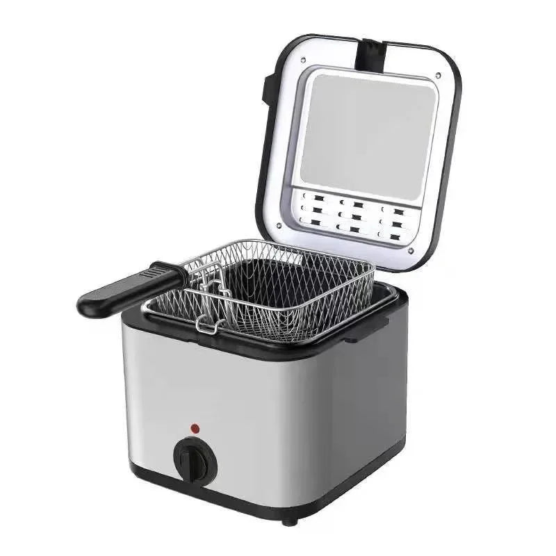 2.5L Electric deep fryers Oil Oven Stainless Steel Small Oil fryer chicken French Fries Frying Machine Heating Cooker deep fryer Zpaxo