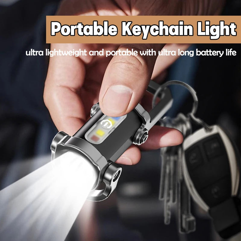 Multi-function Waterproof Mini LED Flashlight USB Rechargeable