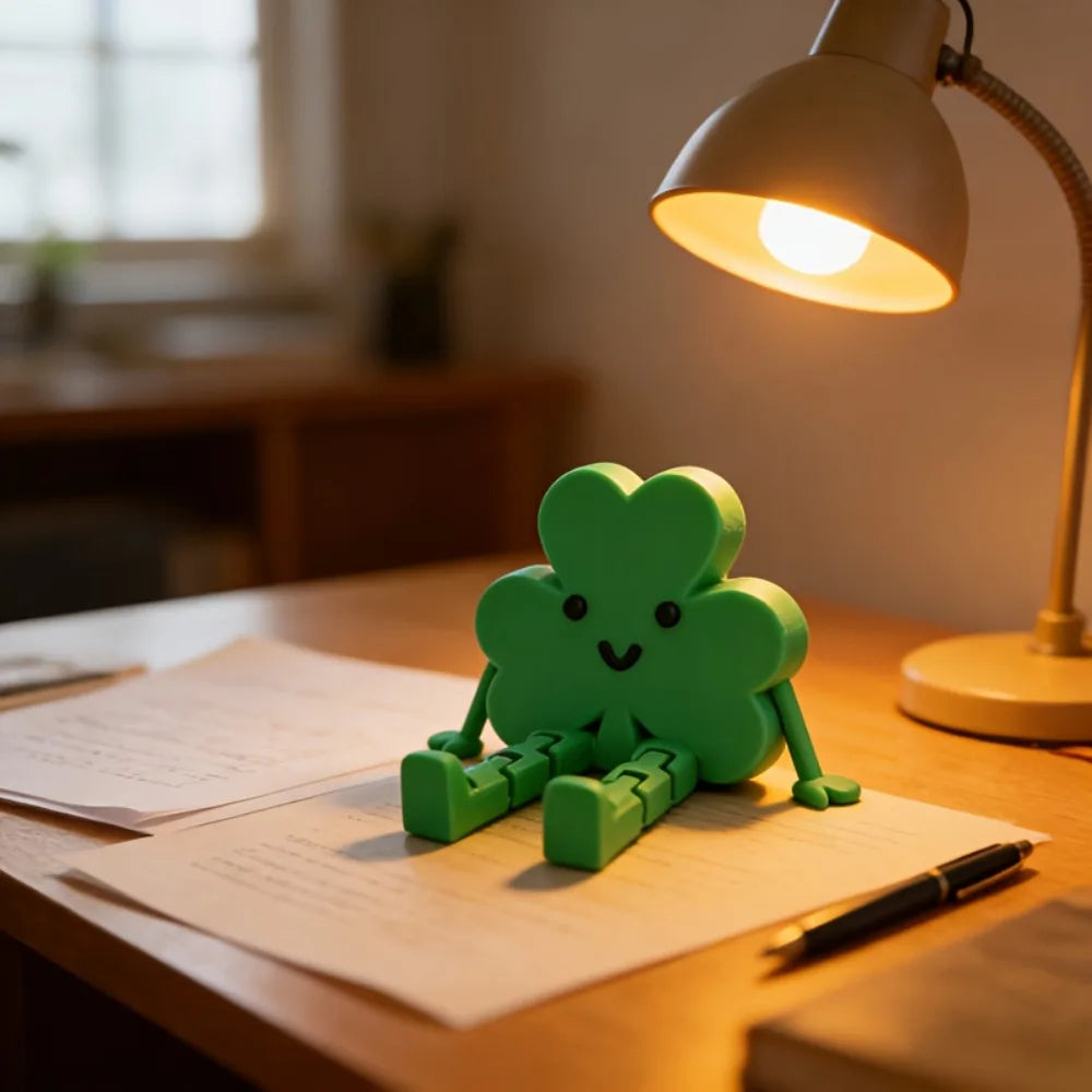 Irish Blessing Mini Shamrock Statue Lucky Charm Decoration Celtic