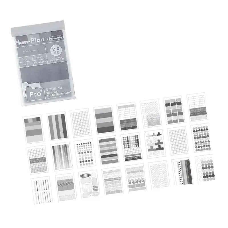 Y1UB Multicolored Adhesive Note Sticker Assorted Index Tabs Daily Zpaxo