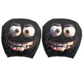 Funny Face Car Headrest Covers Auto Seat Pillow Cases Interior