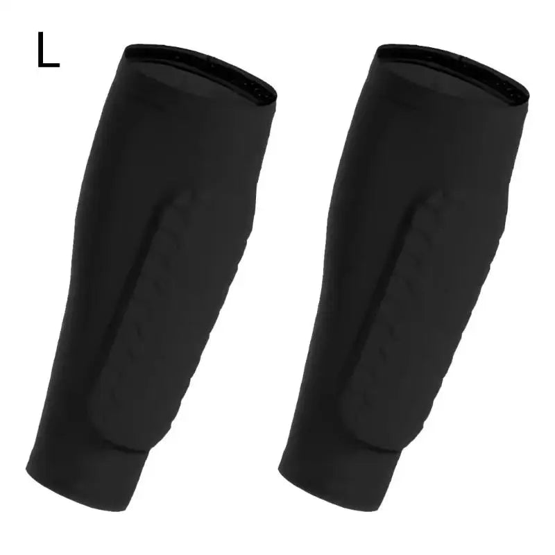 Shin Splints Soccer Sleeve Honeycomb Padding Ski Leggings Calf Zpaxo Black L