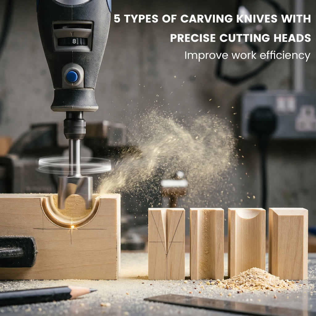 Wood Carving Drill Bits Set Compatible with Dremel Rotary Tool 5 Different Engraving Drill Accessories Bit Wood Grinding Woodwor Zpaxo
