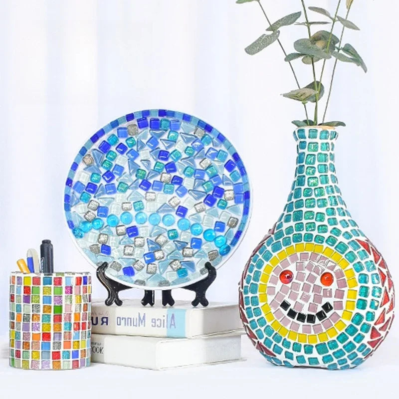 Colorful Bulk Crystal Mosaic Art Diy Glass Tile Craft Ceramic Tiles