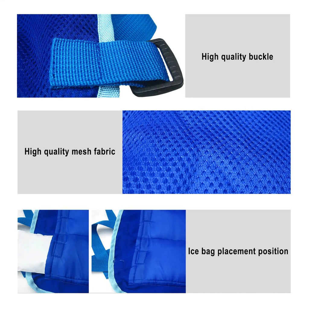 Cooling Vest 12 24 Ice Packs Summer Jacket Heatstroke Prevention
