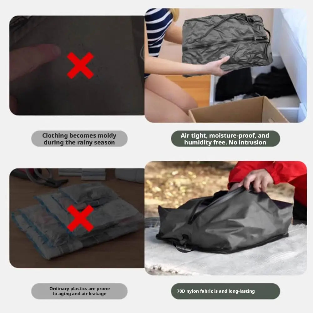 Vacuum Compression Travel Bag with Pump – Waterproof 16L Vacuum Compression Bag Zpaxo