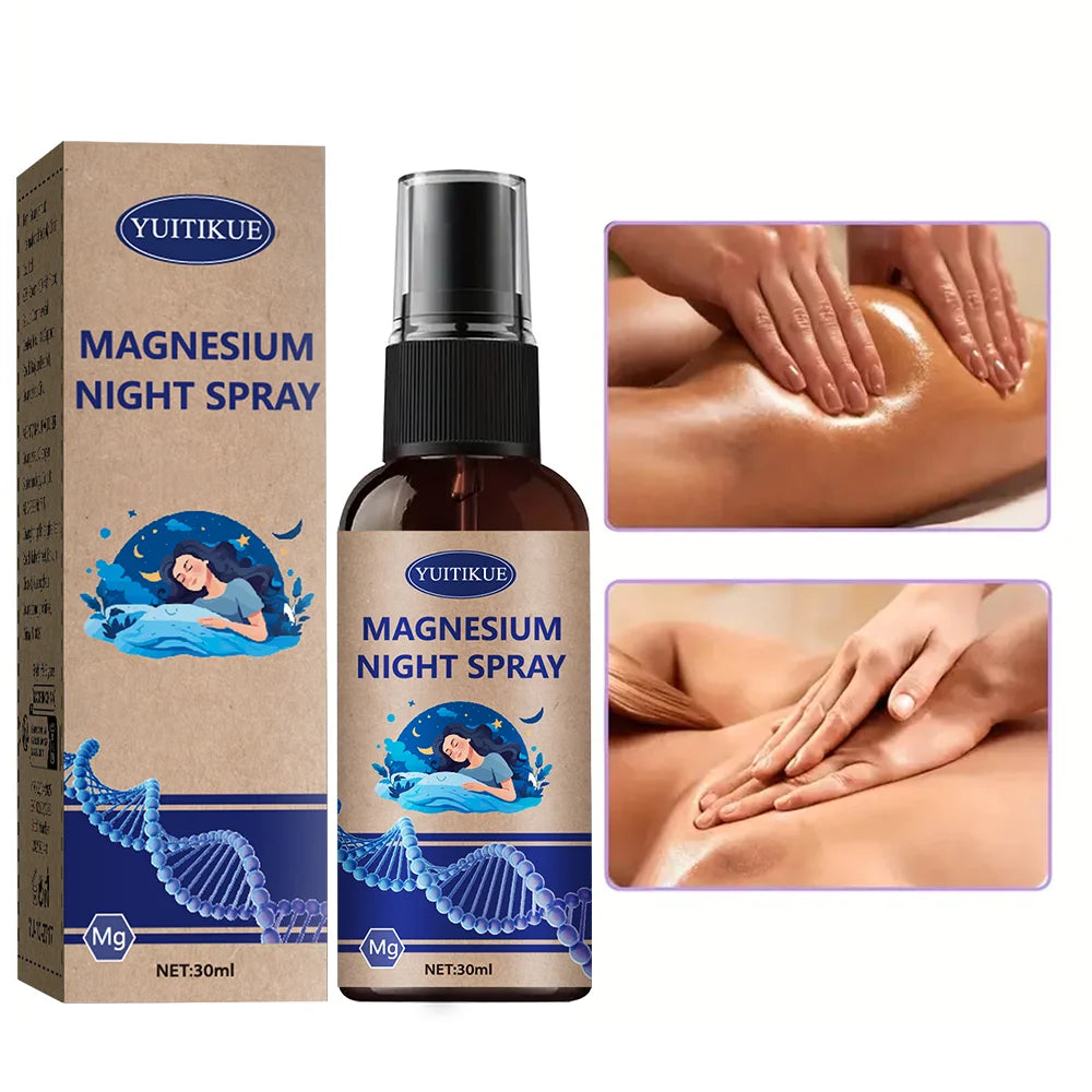 Magnesium Night Spray with Lavender Oil – Sleep & Relaxation 30ml Magnesium Body Spray Zpaxo