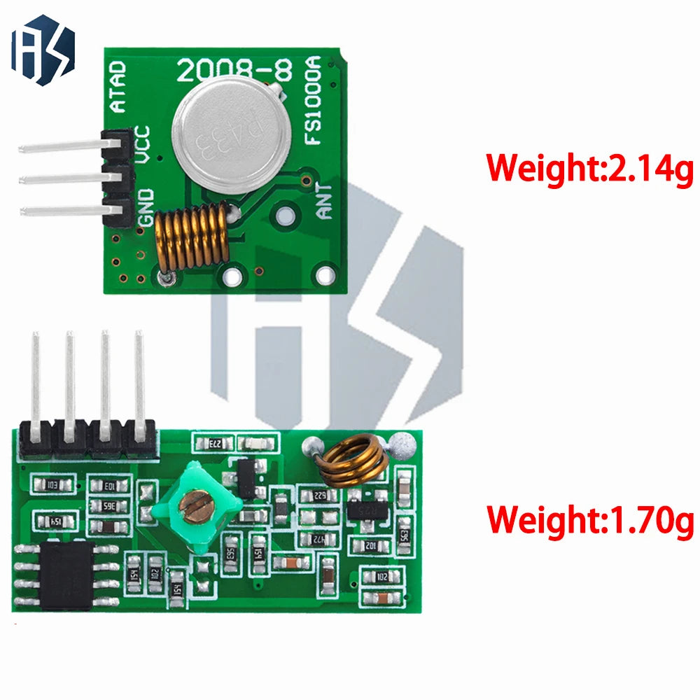 433 Mhz RF Transmitter Receiver Module Link ARM MCU WL DIY 433MHZ Zpaxo