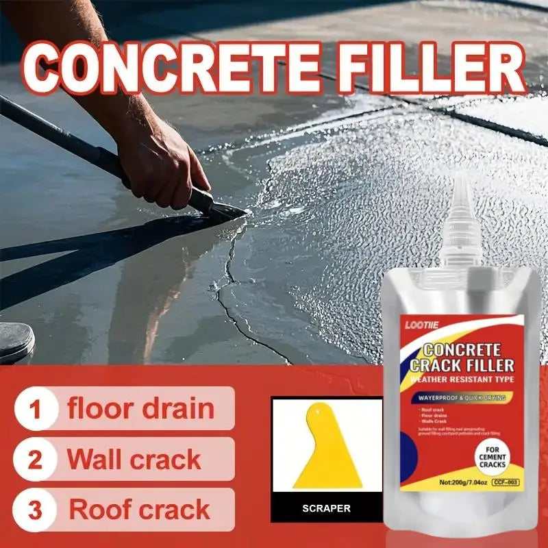 Quick-drying self-leveling concrete repair adhesive | joint sealant for wall/roof/floor Leakproof material outdoor tiles Zpaxo