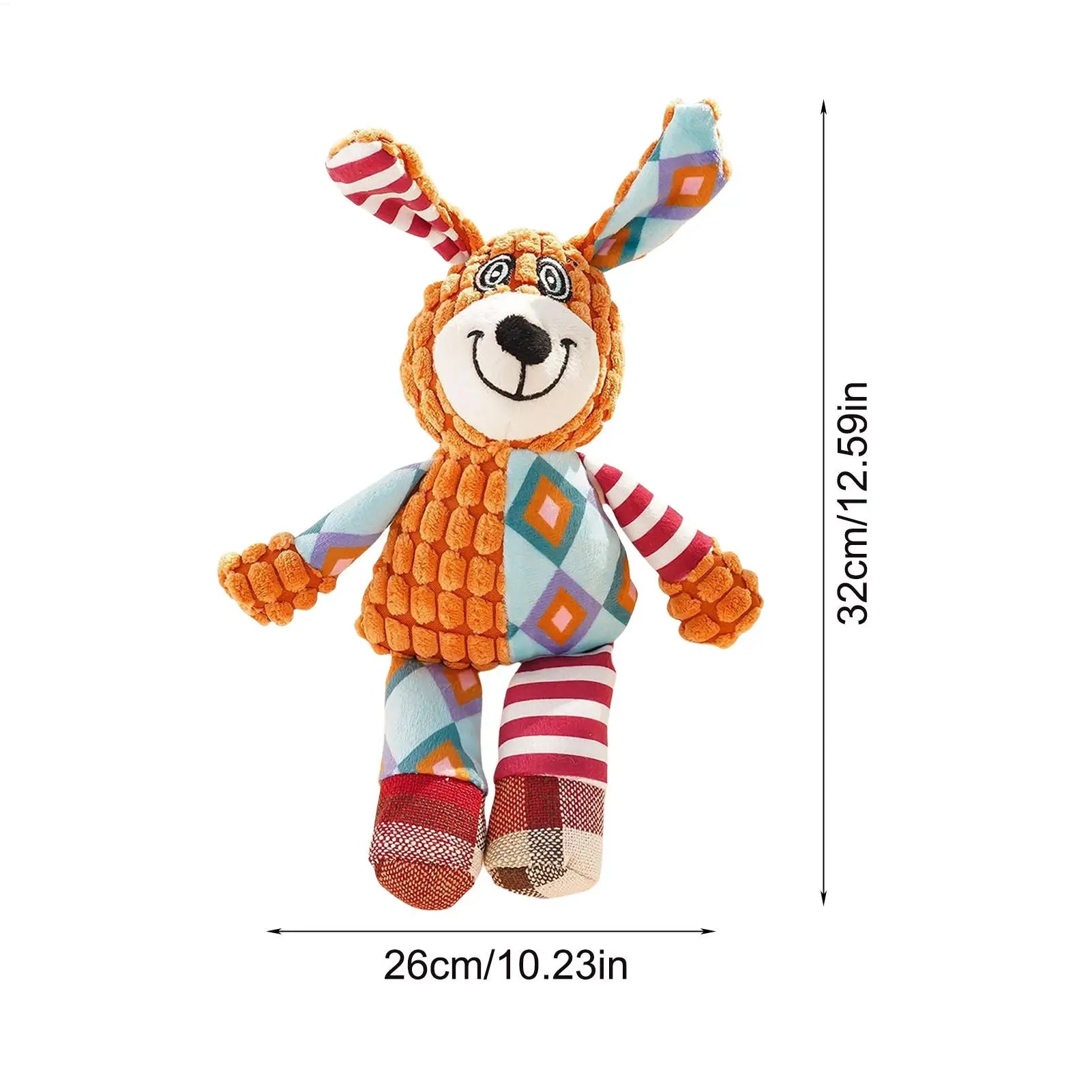 Plush Squeaky Dog Interactive Toys Bite Resistant Cute Stuffed Animal