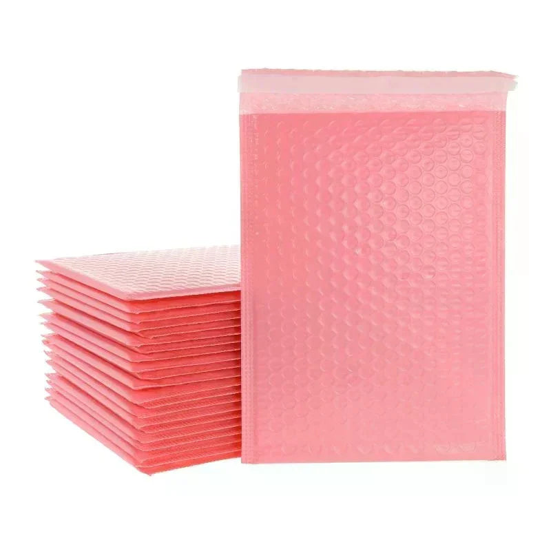 100pcs Bubble Mailers Pink Bubble Mailer Self Seal Padded Envelopes Gift Bags For Book Magazine Lined Mailer Self Seal Zpaxo
