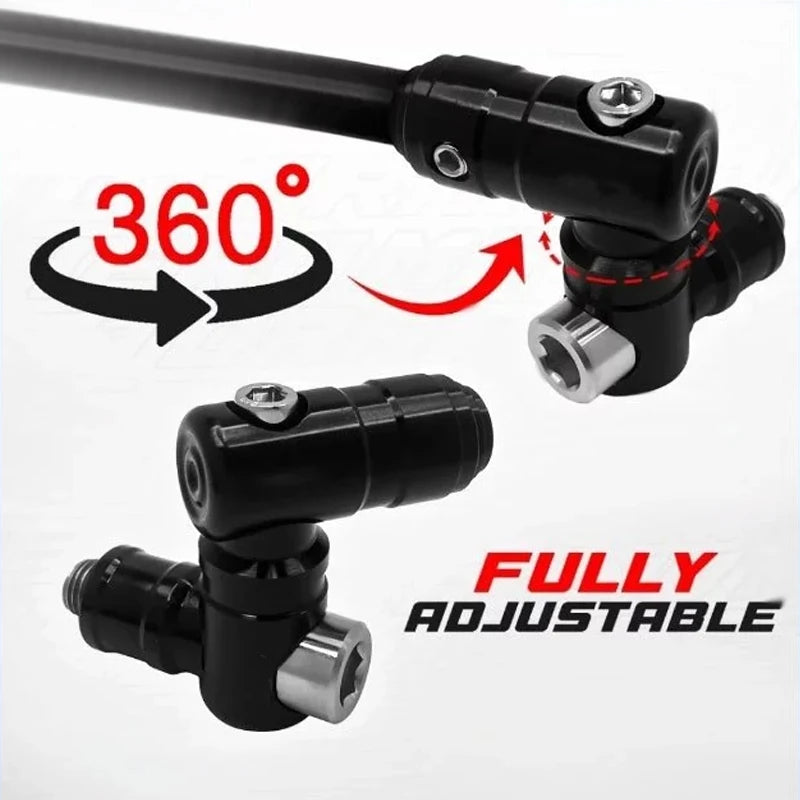 CNC Motorcycle Mirror Folding Mechanism – 360° Adjustable Universal