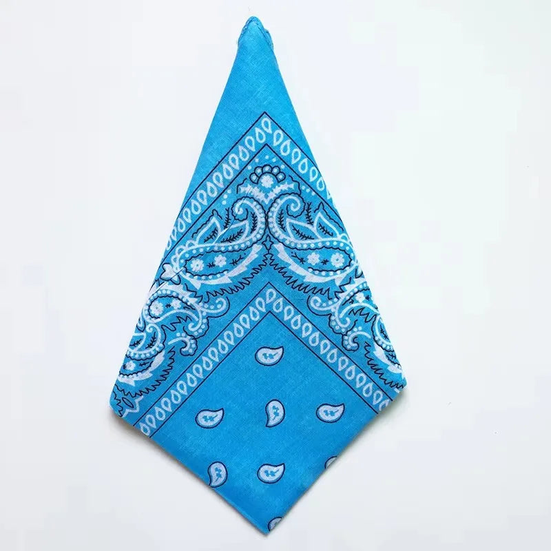 Paisley Bandana Head Wrap & Wrist Scarf | 20 Colors, Unisex