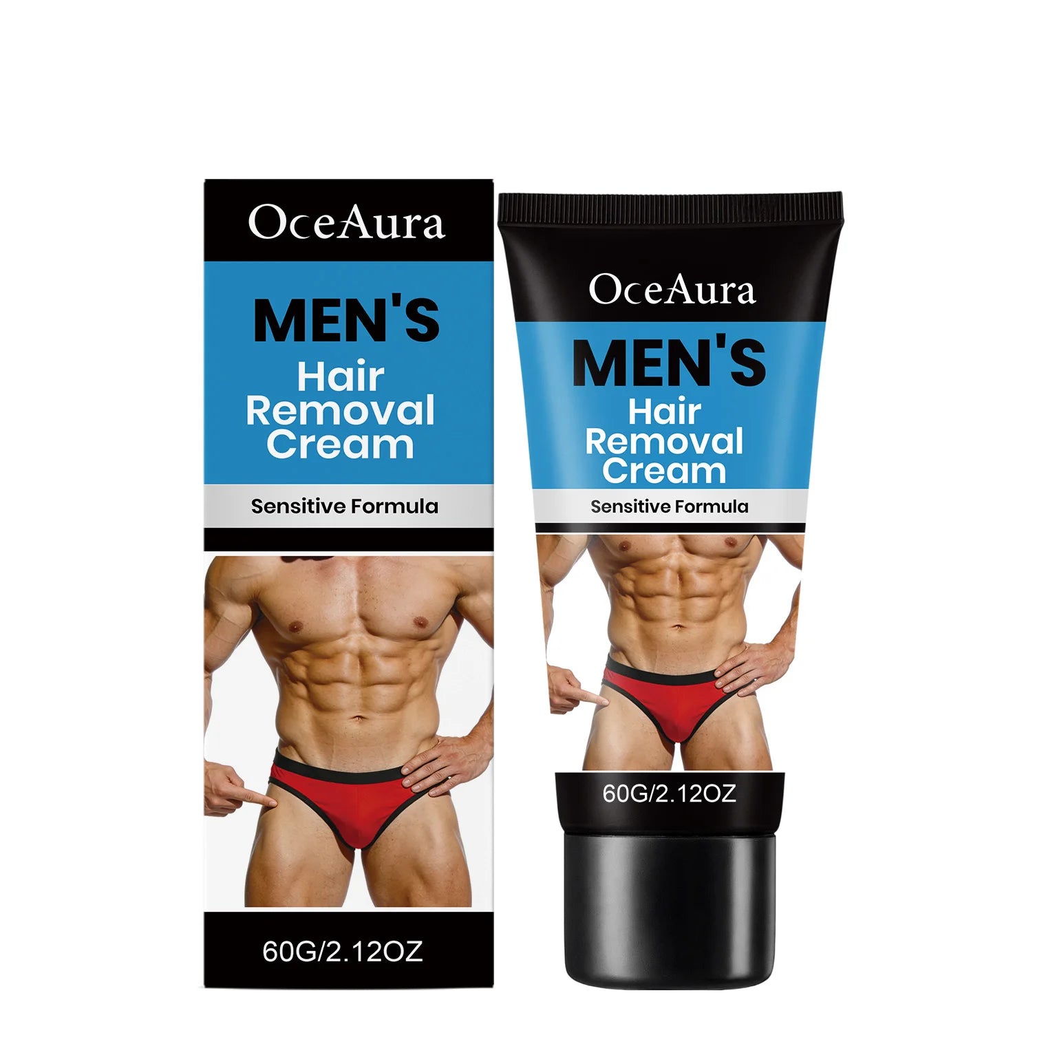 Men's Gentle Body Hair Care Cream - Cleanses Skin, Keeps Fine Hair Moisturized and Smooth Men's hair removal cream Zpaxo 1pc