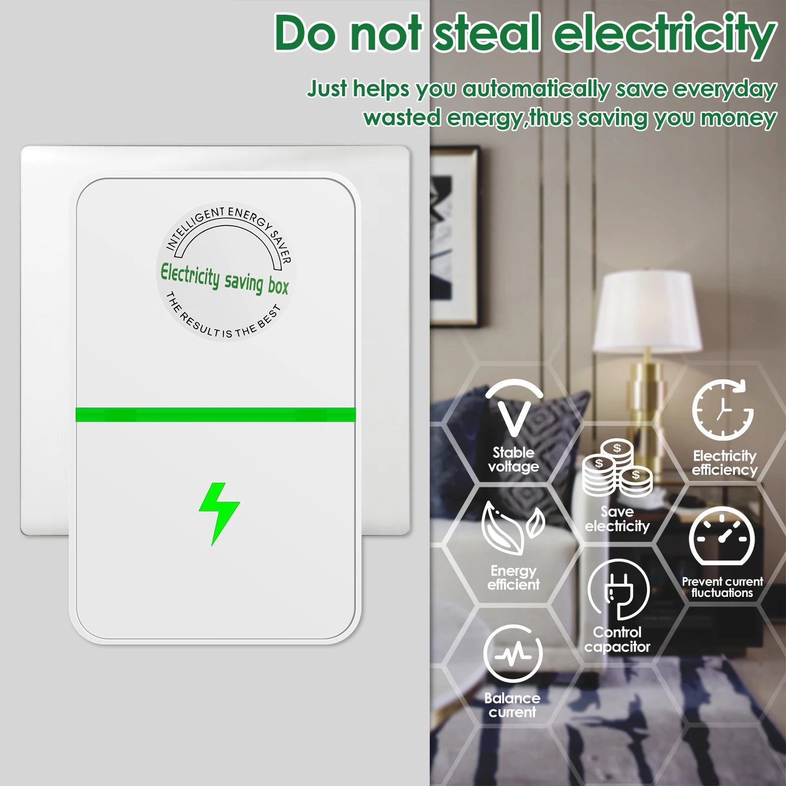2/4Pcs Power Saver Portable Electricity US Energy Saver Smart Saving Box Safe Household Plug 90V-250V for Office Kitchen Accesso Zpaxo