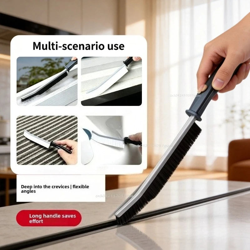 Long Handle Crevice Cleaning Brush Multi-scene Gap Grout Brush For Window Frame Bathroom Kitchen Floor Tile Seam Cleaning Zpaxo