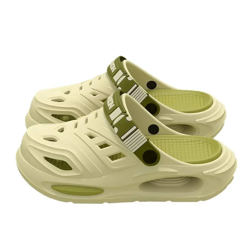 Orthopedic Slippers with Arch Support Anti Slip Soft Sole Summer Cool Hole Shoes Thick Bottom Breathable Walking Sandals Zpaxo 44-45 As shown