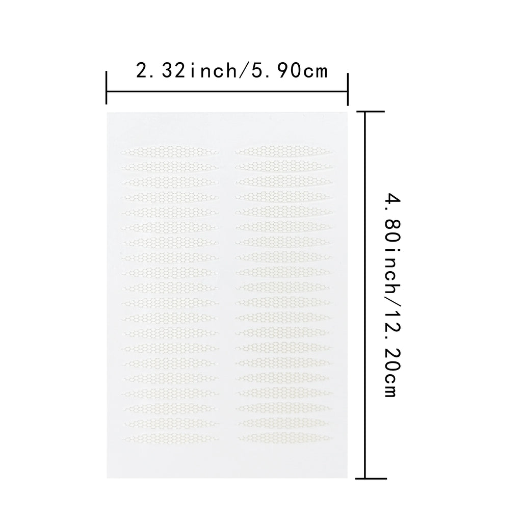 Invisible Fiber Double Fold Eyelid Tape Sticker Lace Nature Clear Beige Stripe Self-adhesive Natural Eye Makeup Make Up Zpaxo