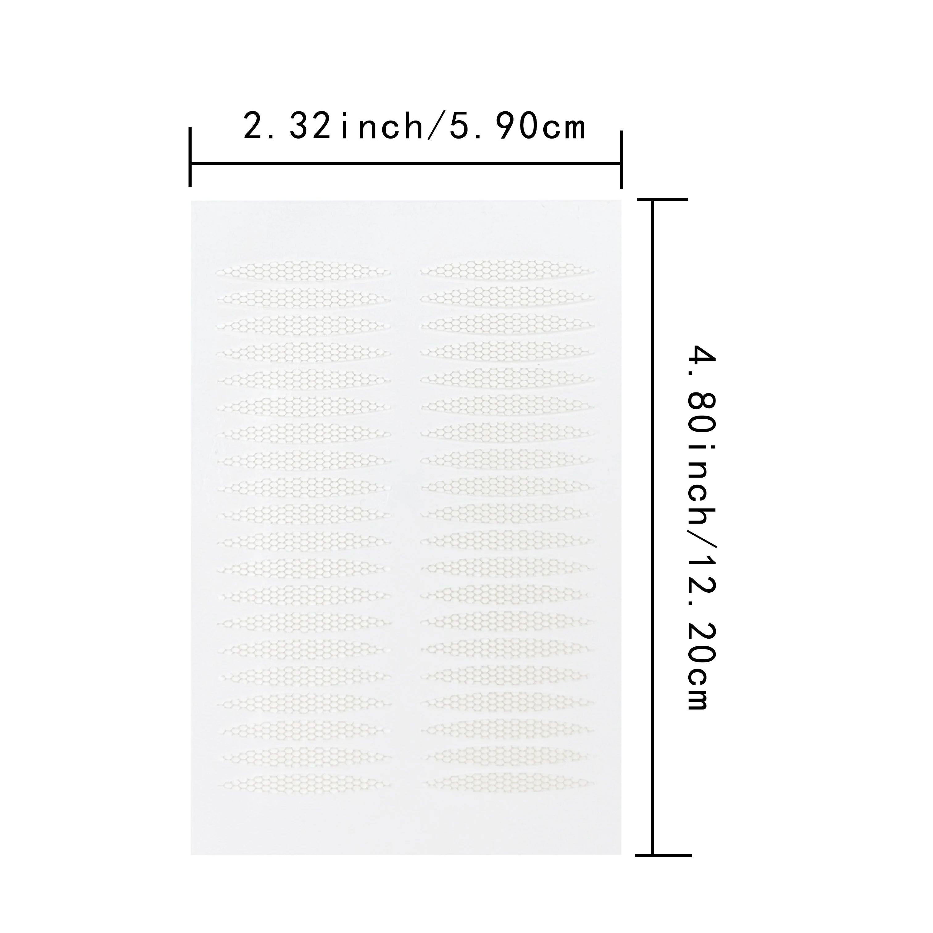 Invisible Fiber Double Fold Eyelid Tape Sticker Lace Nature Clear Beige Stripe Self-adhesive Natural Eye Makeup Make Up Zpaxo