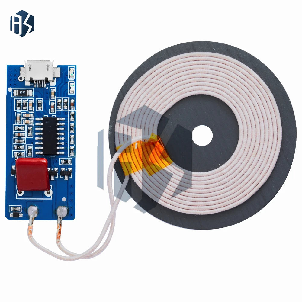 5V 1A Wireless Power Supply Charging 5W Charger Transmitter Universal Zpaxo