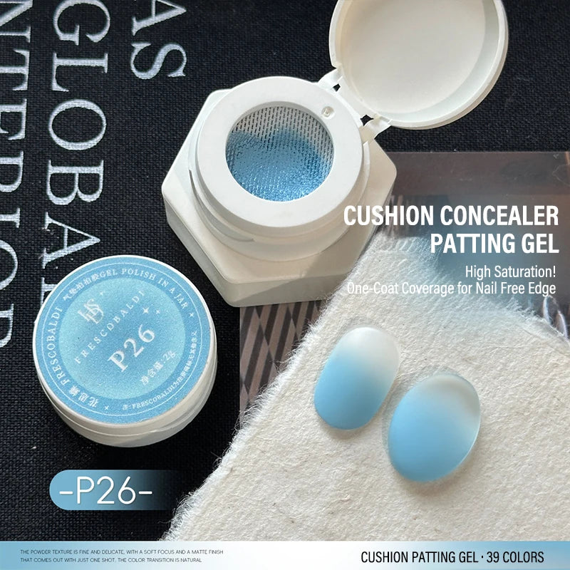 Gradient Nail Air Cushion Patting Gel High Gloss Ombre Patting Gel Polish Blush Blooming Aura Manicure UV Nail Polish Salon Tool Zpaxo P26