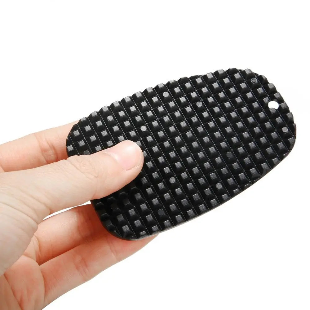 1 Pc Universal Motorcycle kickstand Pad Black Plastic Non-slip Base Plate Extension Support Foot Pad Zpaxo