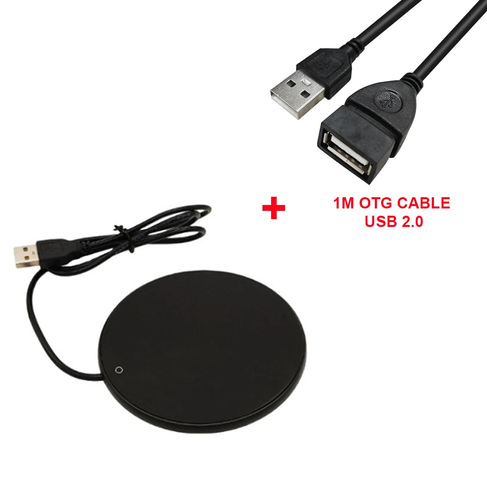 Coffee Cup Heater Mug Warmer USB Heating Pad Electic Milk Tea Water Zpaxo Black add OTG Cable