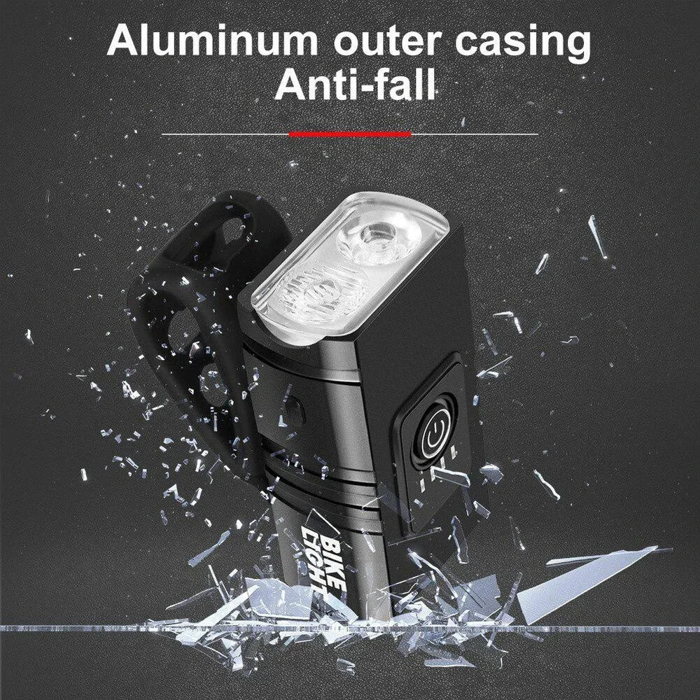 KDULIT 2×T6 LED Bike Headlight – 1000LM USB Rechargeable