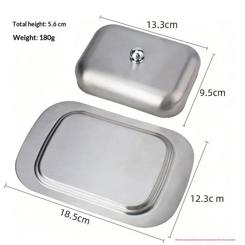Butter & Cheese Storage Box with Lid & Knife | Fridge Keeper