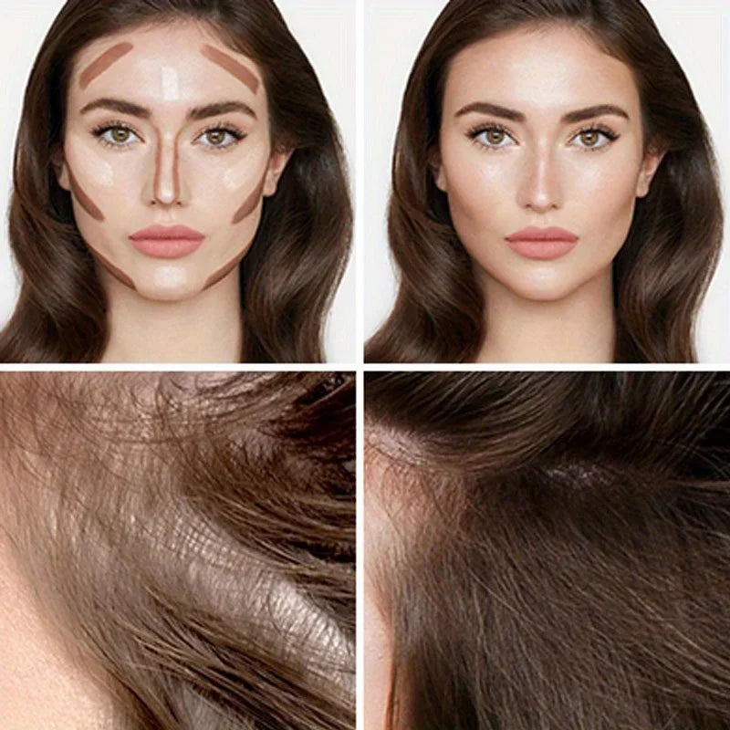 Hairline Powder Waterproof Hairline Root Cover Up,Sweatproof Eyebrow Contour Stick,Root Edge Shadow Filling Powder Zpaxo