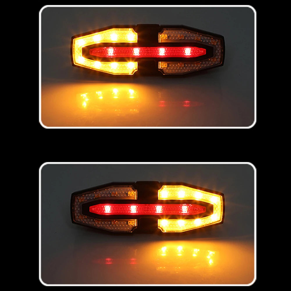 Rechargeable Bicycle Rear Light Turn Signals Warning Bike Lights
