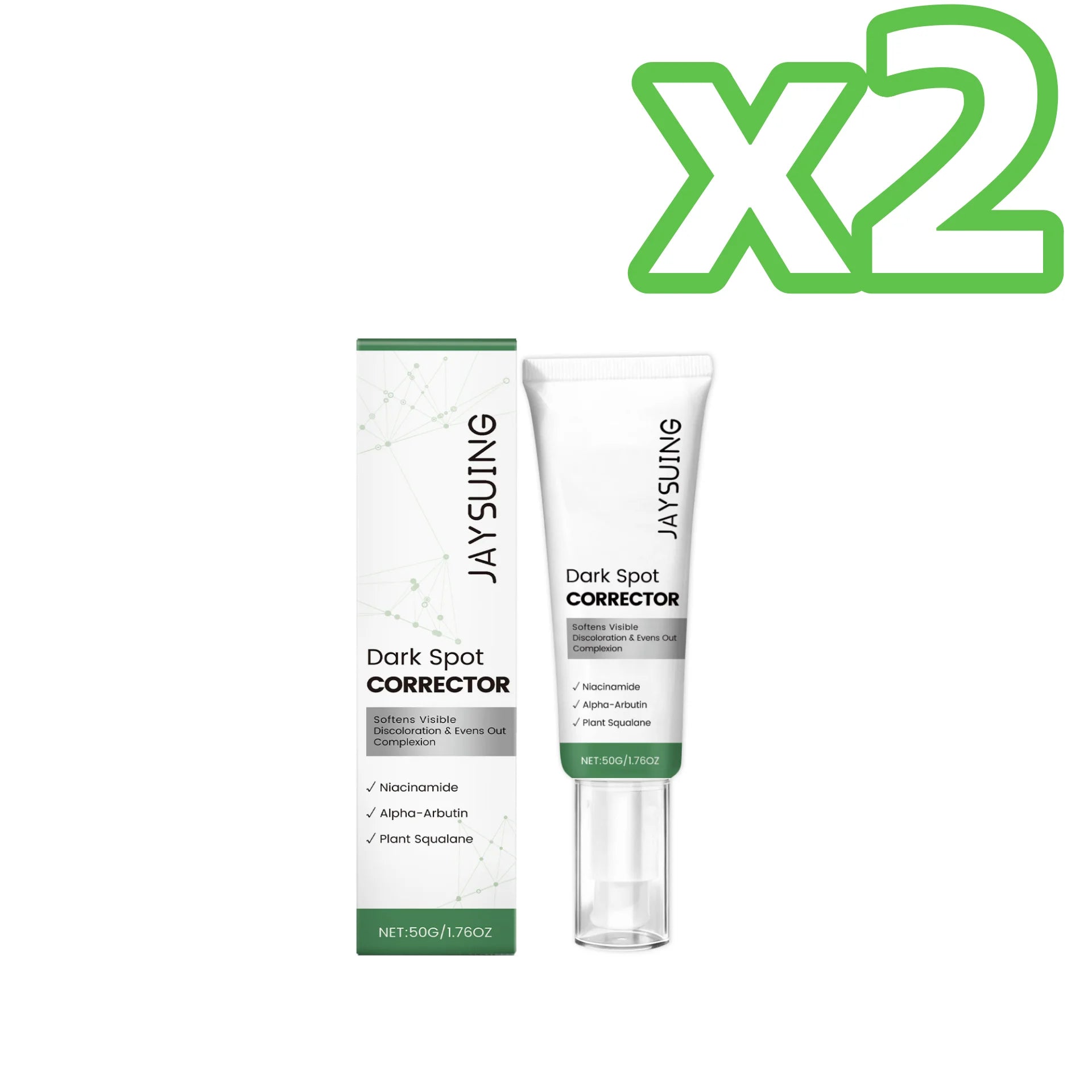 Niacinamide Arbutin Face Cream – Brighten Skin & Fade Dark Spots Brightening Face Serum Zpaxo 50g Boxed X 2PCS