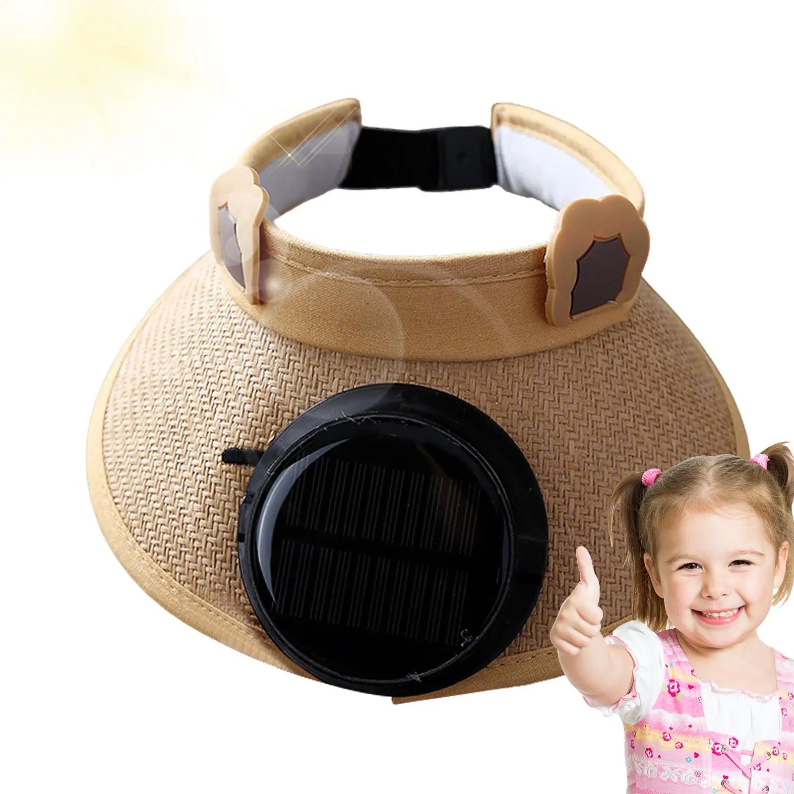 Sun Hat With Fan Solar Hat With Built In Fan Visor Cooling 3 Speed Adjustment For Yoga Hiking Festival Vacation Outdoor Garden Zpaxo
