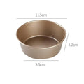 4-Inch Gold Non-Stick Hamburger Bun & Bread Baking Mold Pan