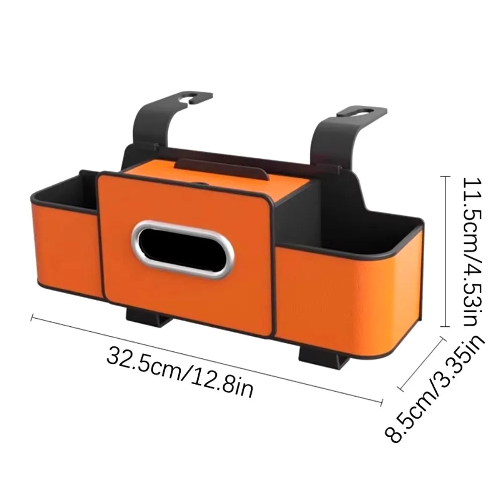 Partition Design Car Backseat Storage Box Water-proof Phone Stand Zpaxo