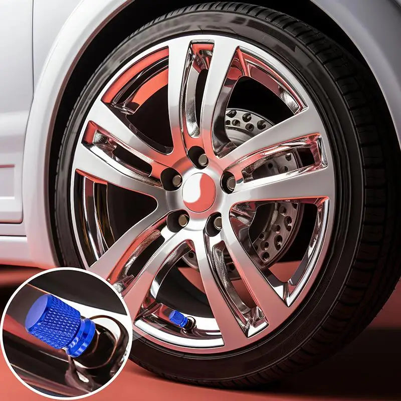 Anodized Aluminum Tire Valve Stem Caps – Universal 2-Pack