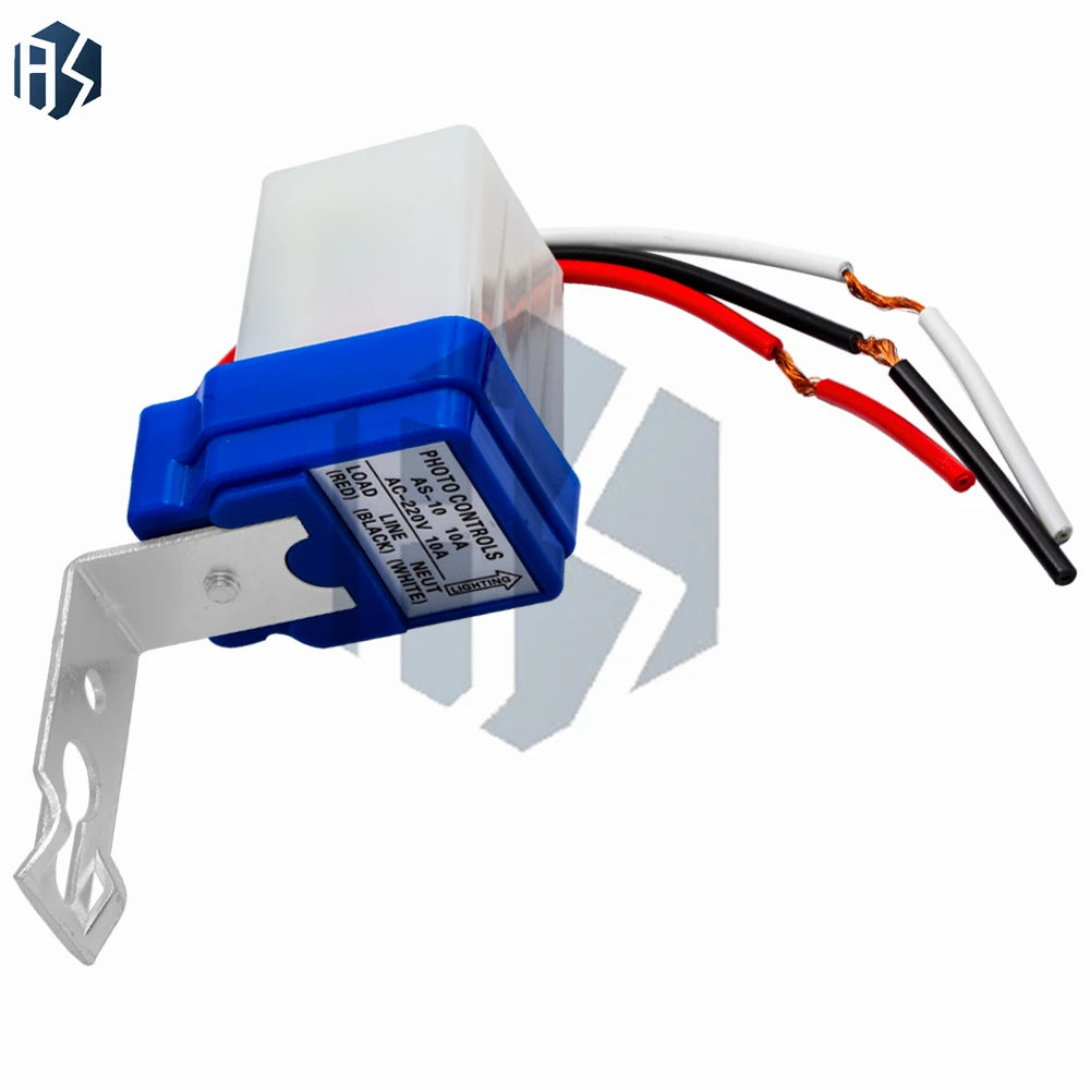 AS-10 Photocell Street Light Switch Automatic AC 220V 50-60Hz 10A DC Zpaxo