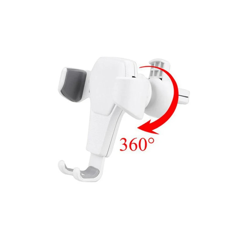Universal Gravity Auto Mobile Phone Holder Car Air Vent Clip Mount Zpaxo 2-White