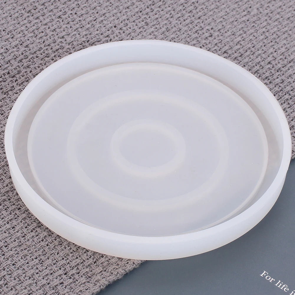 Coaster Silicone Resin Mold Heart Round Square Hexagon Oval Cup Tray Mat Casting Crafts Jewelry Storage Tray Making Home Decor Zpaxo