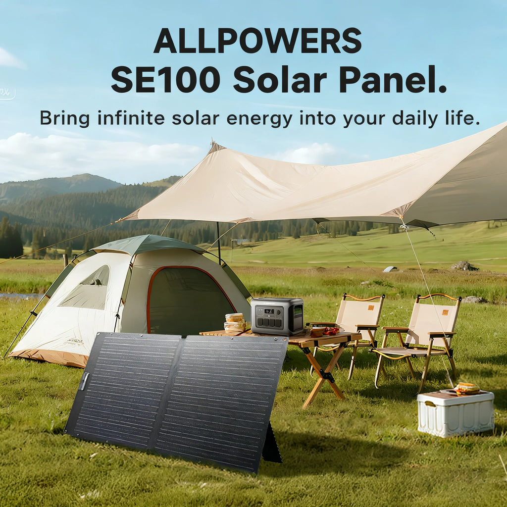 ALLPOWERS Foldable Solar Cell Charger 60W 100W 200W Portable Panel Zpaxo