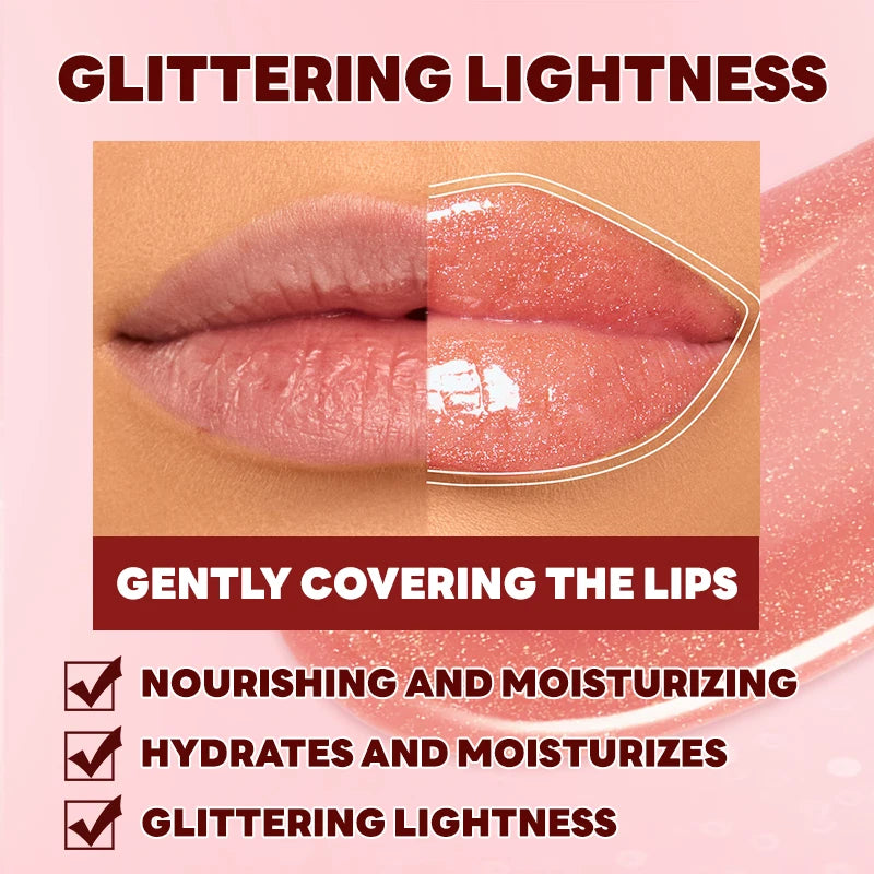 8-pack Lip Gloss Sparkling Waterproof Non Fading Long-lasting Stick