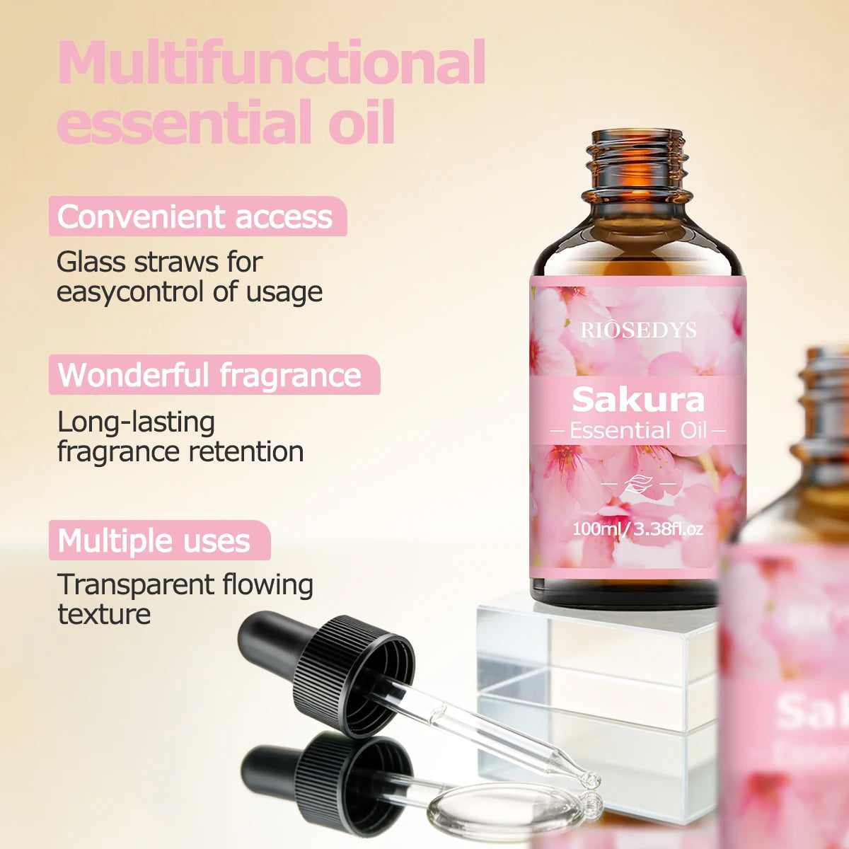SAKURA ESSENTIAL OIL Moisturizing Nourishing Massage Suitable Zpaxo