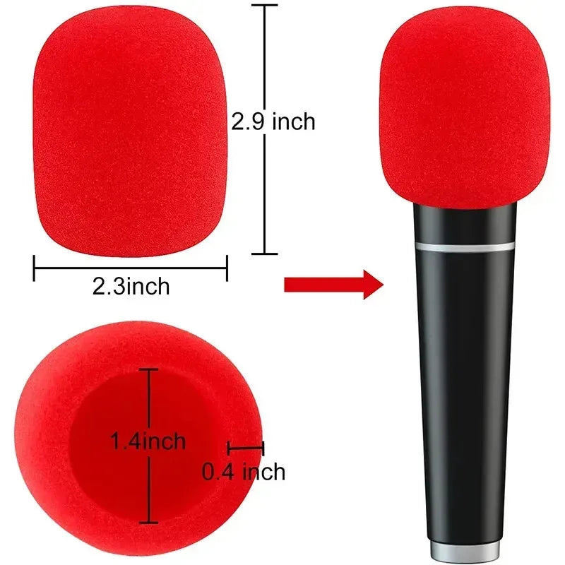 Foam Mic Windscreen Cover – Studio & Stage Sponge Cap 5–35 Pack
