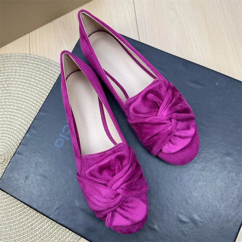 Flat Shoes Women French Women's Spring Autumn 2025 Round Toe
