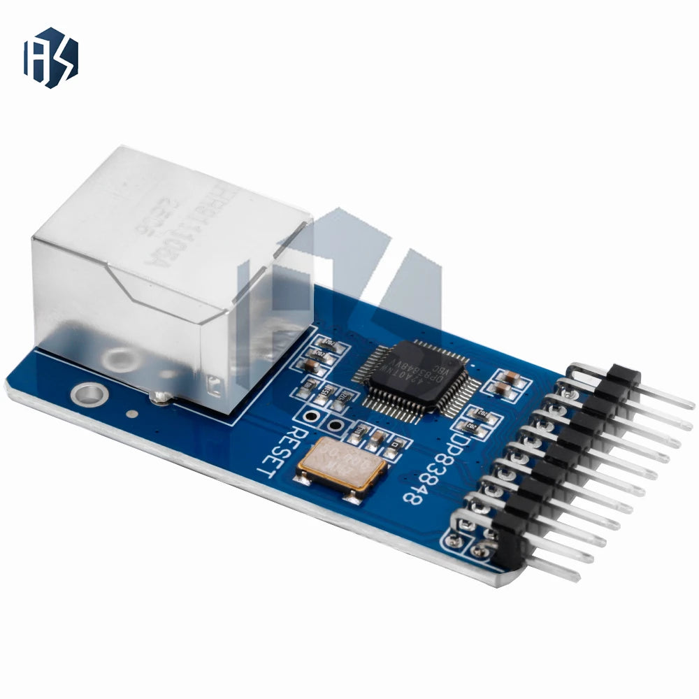 For Arduino-Compatible DP83848 Ethernet Module: 10/100 Mb/s with RJ45 Connector – Web Server Transceiver Zpaxo