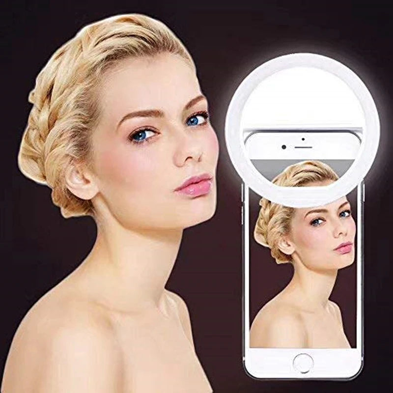 LED Selfie Ring Light Novelty Makeup Lightings Iphone Xiaomi Huawei