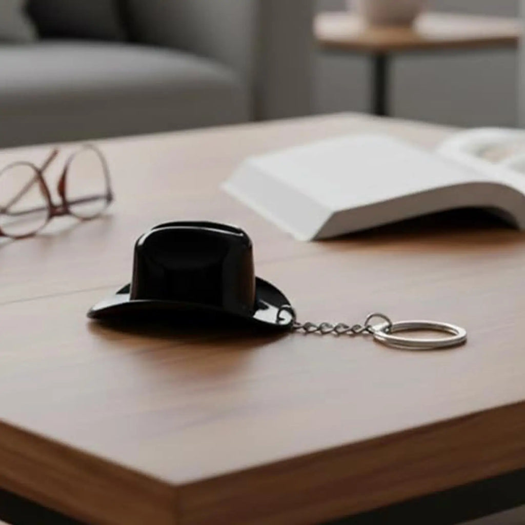 Cowboy Keychain Vintage Hat Shape Bottle Opener Car Keyring Men