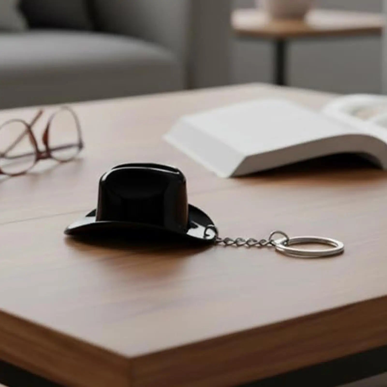 Cowboy Keychain Vintage Hat Shape Bottle Opener Car Keyring Men