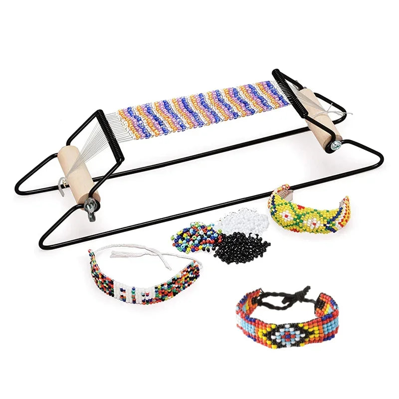 1pc/1set Creative Metal Bead Loom Weaving Beading Loom for Jewelry Bracelet DIY Knitting Machine Handmade Beads Knitting Tool Zpaxo